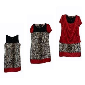 WHBM Dress 3 way wear Size 16 (14) Dress 100% Polyester Top 92% Silk 8% Spandex